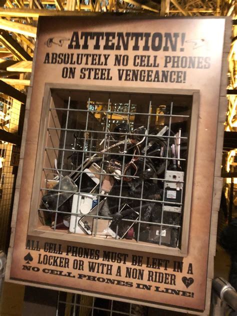 steel vengeance cell phone box|Cedar Point reverses cell phone ban on Steel .